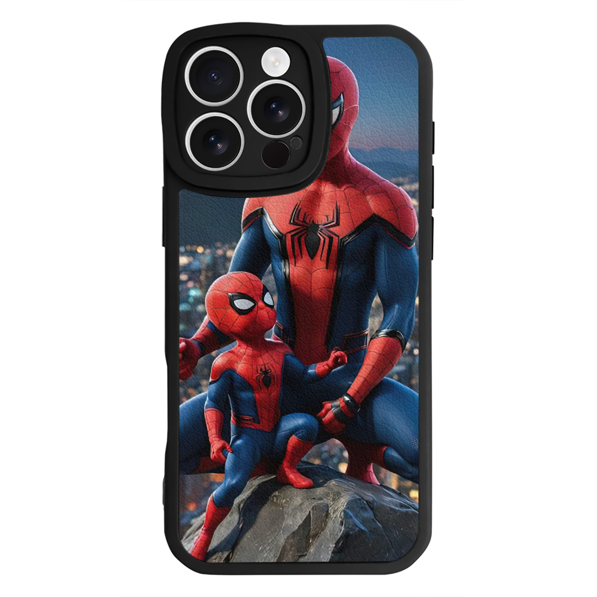（画像用） Spider Man スパイダーマン 【iPhone 16シリーズ対応】シリコンスマホケース（レザー調） 材質：シリコン